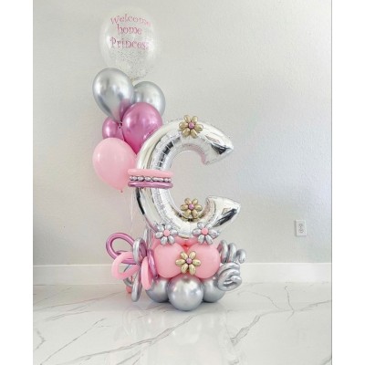 BA10 Mi Inicial Balloon Bouquet 