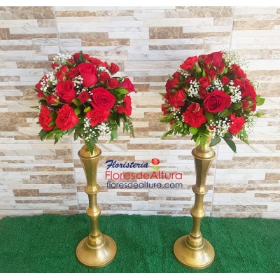 TO01 Alquiler Candelabro Dorado