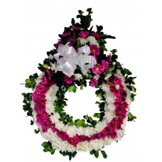 CO42 Purple Funeral Wreath