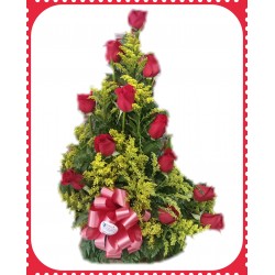 AR30 Arreglo de 12 Rosas