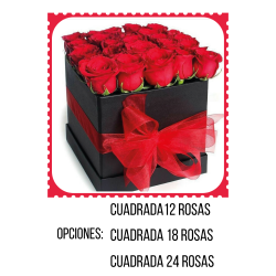 RC08 Caja Cuadrada Rosas