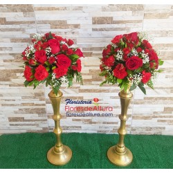 TO01 Alquiler Candelabro Dorado