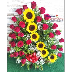 RG10  Espléndido Rosas y Girasoles 